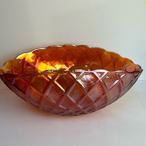 Vintage Imperial Carnival Orange large bowl
